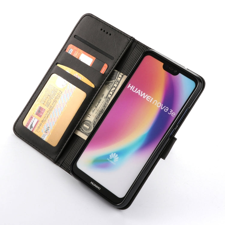 For Huawei P20 Lite / Nova 3e LC.IMEEKE Calf Texture Horizontal Flip Leather Case, with Holder & Card Slots & Wallet