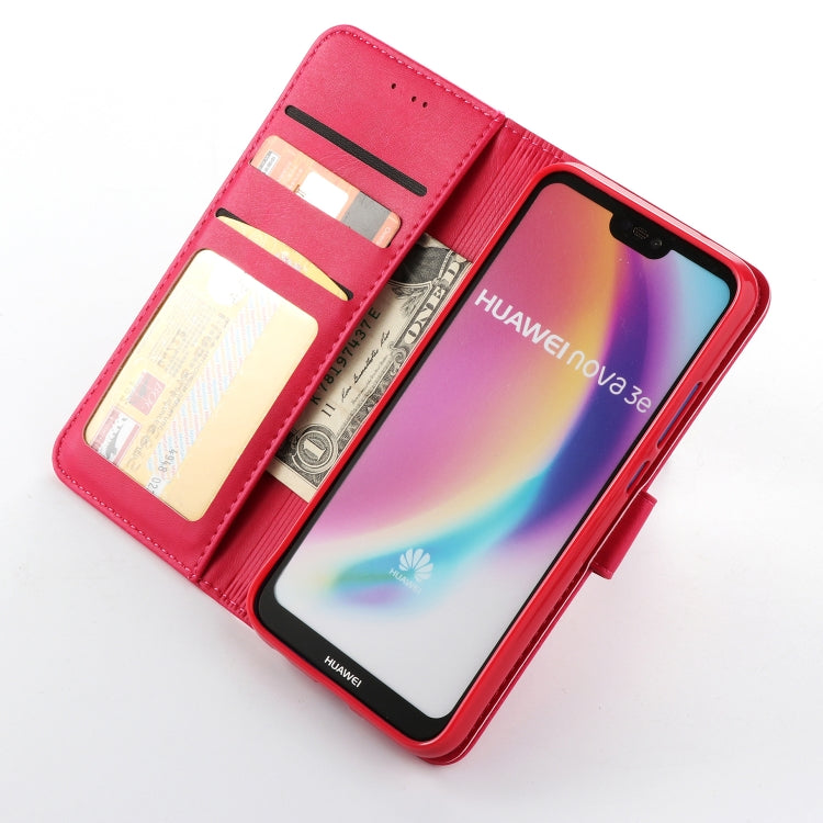 For Huawei P20 Lite / Nova 3e LC.IMEEKE Calf Texture Horizontal Flip Leather Case, with Holder & Card Slots & Wallet