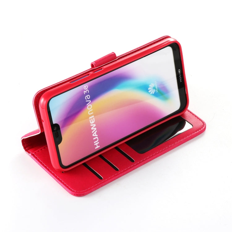 For Huawei P20 Lite / Nova 3e LC.IMEEKE Calf Texture Horizontal Flip Leather Case, with Holder & Card Slots & Wallet