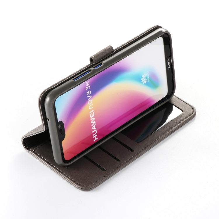 For Huawei P20 Lite / Nova 3e LC.IMEEKE Calf Texture Horizontal Flip Leather Case, with Holder & Card Slots & Wallet