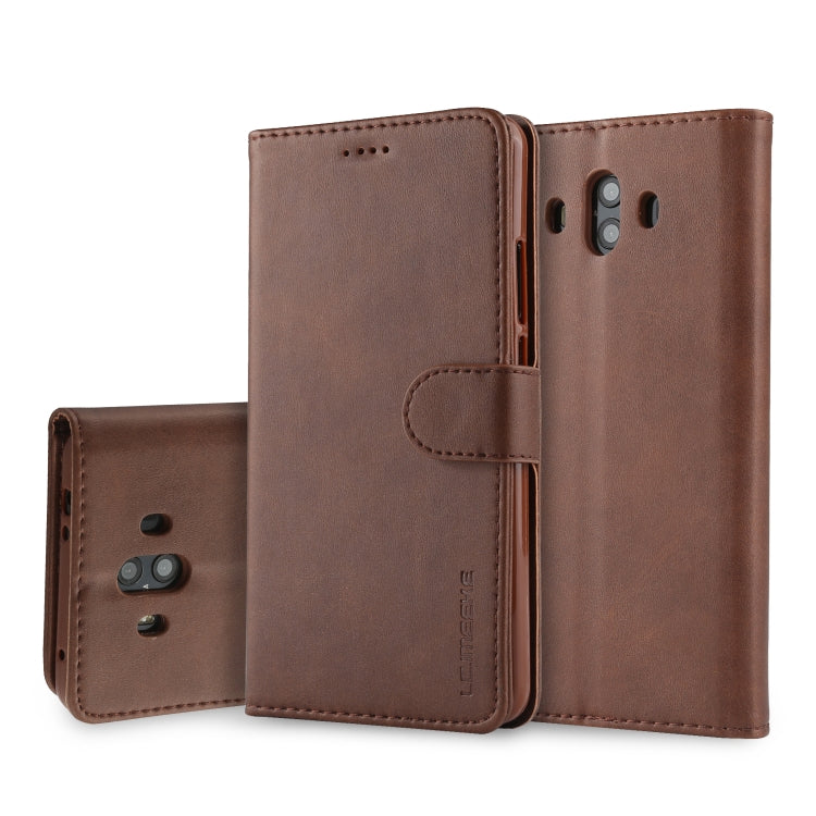 For Huawei Mate 10 LC.IMEEKE Calf Texture Horizontal Flip Leather Case, with Holder & Card Slots & Wallet