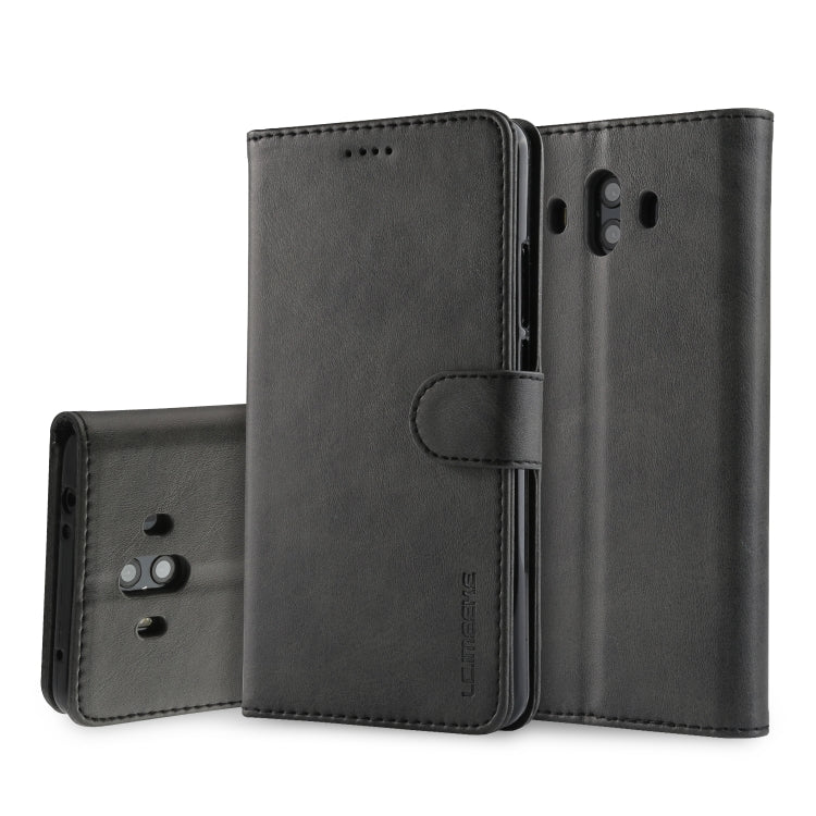 For Huawei Mate 10 LC.IMEEKE Calf Texture Horizontal Flip Leather Case, with Holder & Card Slots & Wallet