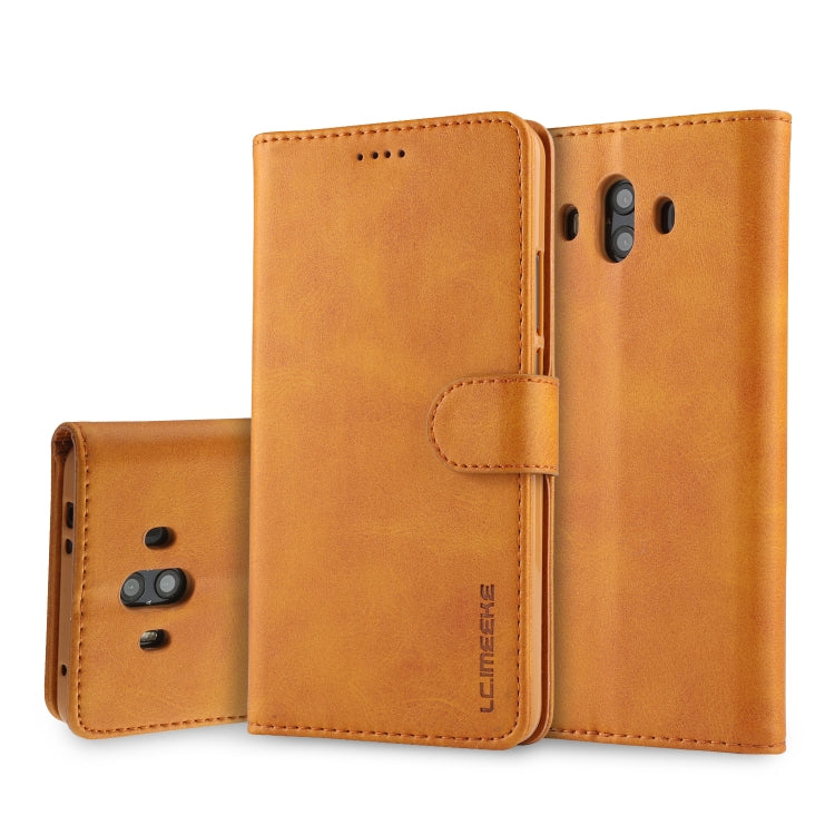 For Huawei Mate 10 LC.IMEEKE Calf Texture Horizontal Flip Leather Case, with Holder & Card Slots & Wallet