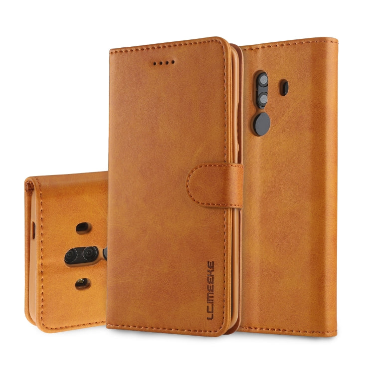 For Huawei Mate 10 Pro LC.IMEEKE Calf Texture Horizontal Flip Leather Case, with Holder & Card Slots & Wallet