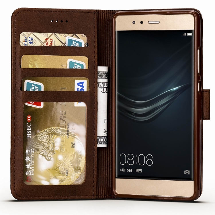 For Huawei P9 LC.IMEEKE Calf Texture Horizontal Flip Leather Case, with Holder & Card Slots & Wallet