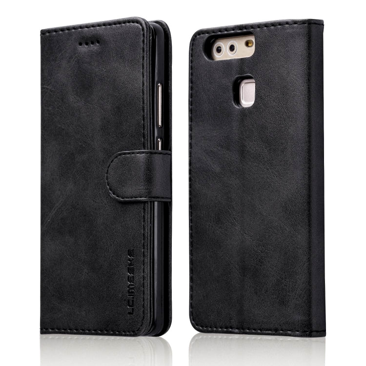 For Huawei P9 LC.IMEEKE Calf Texture Horizontal Flip Leather Case, with Holder & Card Slots & Wallet