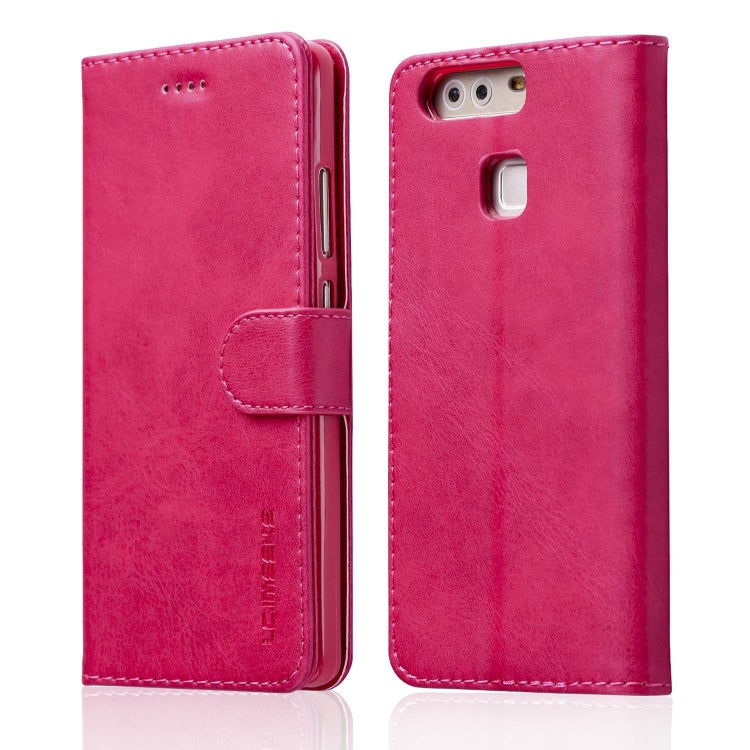 For Huawei P9 LC.IMEEKE Calf Texture Horizontal Flip Leather Case, with Holder & Card Slots & Wallet