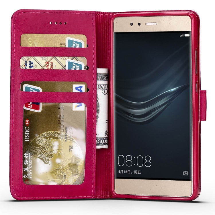 For Huawei P9 LC.IMEEKE Calf Texture Horizontal Flip Leather Case, with Holder & Card Slots & Wallet