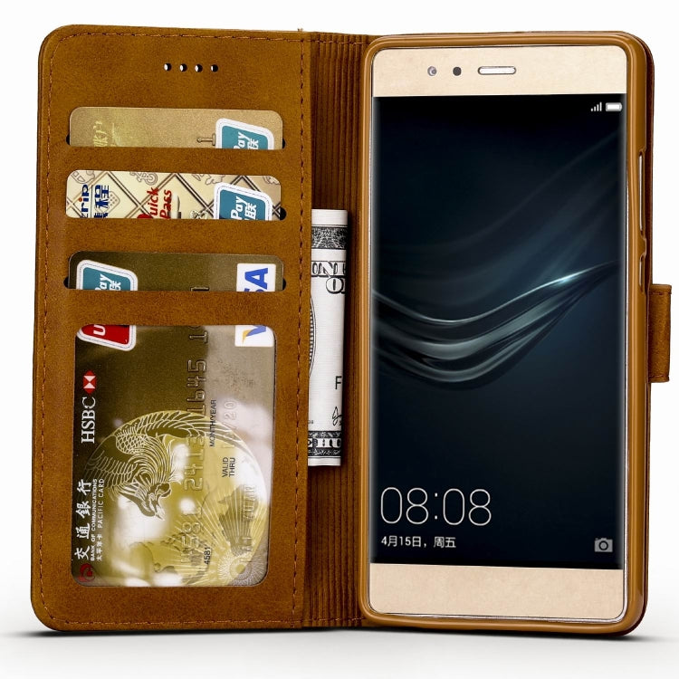 For Huawei P9 LC.IMEEKE Calf Texture Horizontal Flip Leather Case, with Holder & Card Slots & Wallet