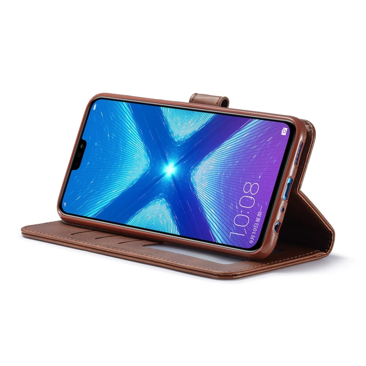 For Huawei Honor 8X LC.IMEEKE Calf Texture Horizontal Flip Leather Case, with Holder & Card Slots & Wallet