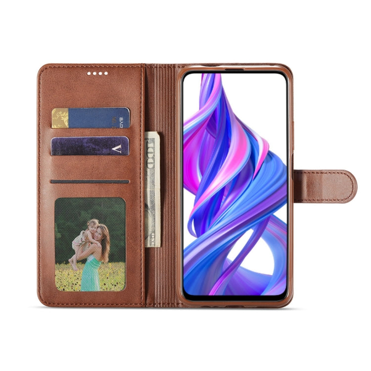 For Huawei Honor 9X / 9X Pro LC.IMEEKE Calf Texture Horizontal Flip Leather Case, with Holder & Card Slots & Wallet