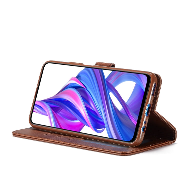 For Huawei Honor 9X / 9X Pro LC.IMEEKE Calf Texture Horizontal Flip Leather Case, with Holder & Card Slots & Wallet