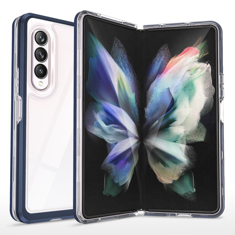 For Samsung Galaxy Z Fold3 5G Bright Series Clear Acrylic + PC + TPU Shockproof Case