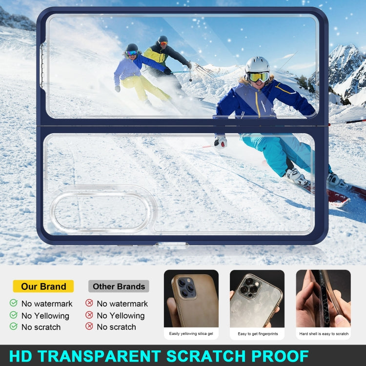 For Samsung Galaxy Z Fold3 5G Bright Series Clear Acrylic + PC + TPU Shockproof Case