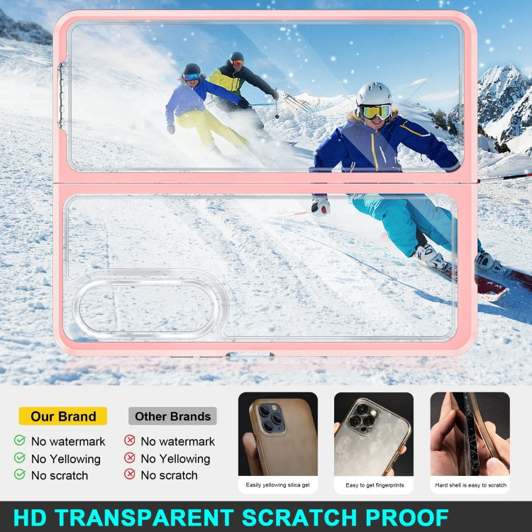 For Samsung Galaxy Z Fold3 5G Bright Series Clear Acrylic + PC + TPU Shockproof Case