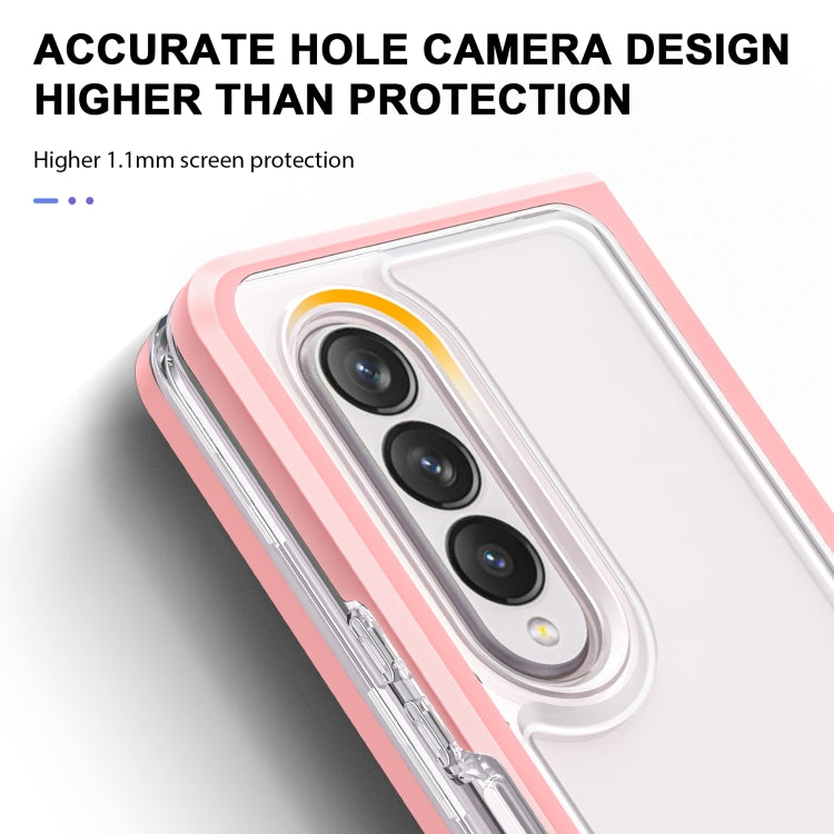 For Samsung Galaxy Z Fold3 5G Bright Series Clear Acrylic + PC + TPU Shockproof Case