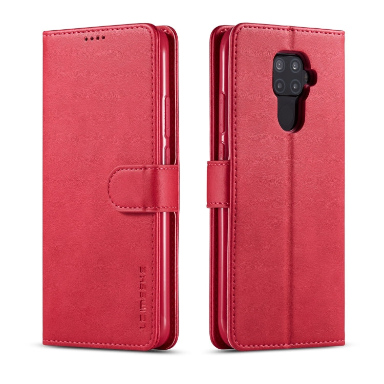 For Huawei Nova 5i Pro / Mate 30 Lite LC.IMEEKE Calf Texture Horizontal Flip Leather Case, with Holder & Card Slots & Wallet