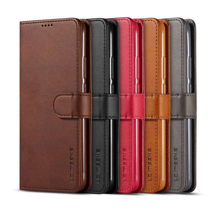 For Huawei Nova 5i Pro / Mate 30 Lite LC.IMEEKE Calf Texture Horizontal Flip Leather Case, with Holder & Card Slots & Wallet