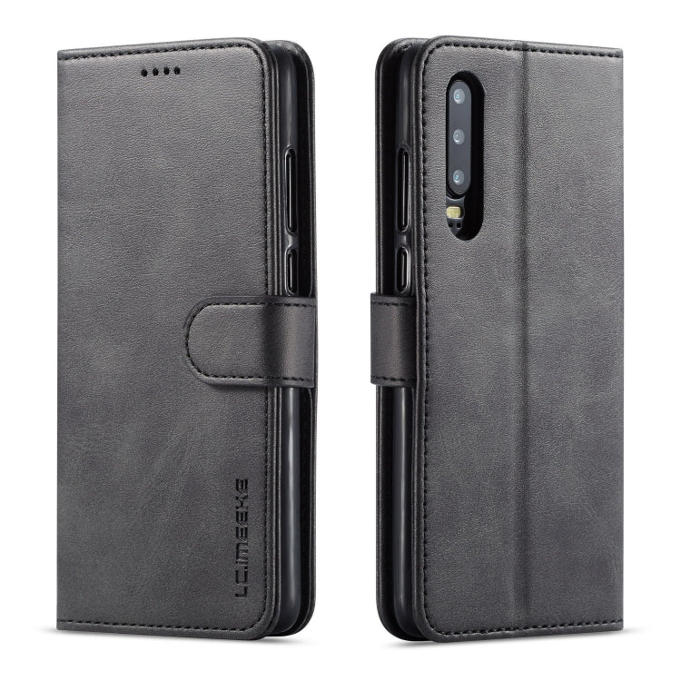 For Huawei P30 LC.IMEEKE Calf Texture Horizontal Flip Leather Case, with Holder & Card Slots & Wallet