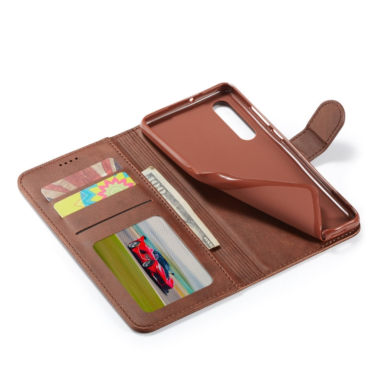 For Huawei P30 LC.IMEEKE Calf Texture Horizontal Flip Leather Case, with Holder & Card Slots & Wallet