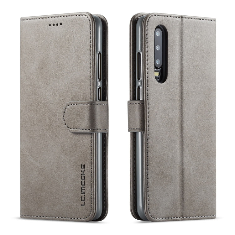 For Huawei P30 LC.IMEEKE Calf Texture Horizontal Flip Leather Case, with Holder & Card Slots & Wallet