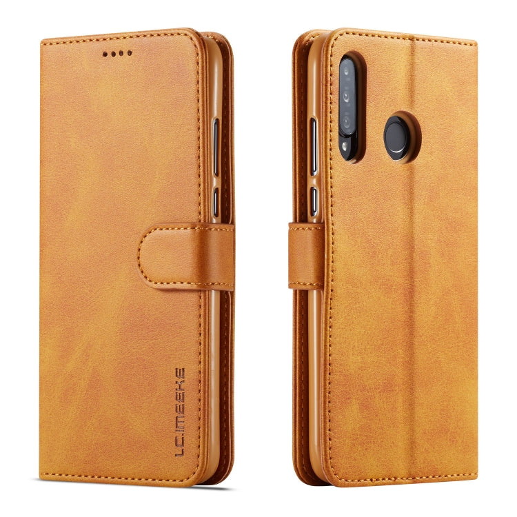 For Huawei P30 Lite / Nova 4e LC.IMEEKE Calf Texture Horizontal Flip Leather Case, with Holder & Card Slots & Wallet