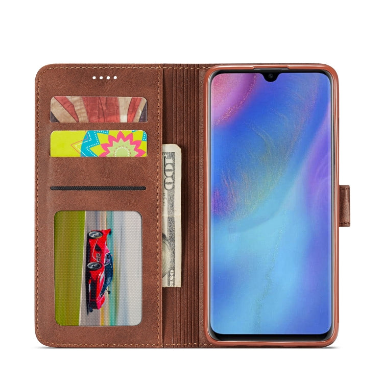 For Huawei P30 Lite / Nova 4e LC.IMEEKE Calf Texture Horizontal Flip Leather Case, with Holder & Card Slots & Wallet