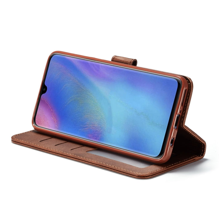 For Huawei P30 Lite / Nova 4e LC.IMEEKE Calf Texture Horizontal Flip Leather Case, with Holder & Card Slots & Wallet