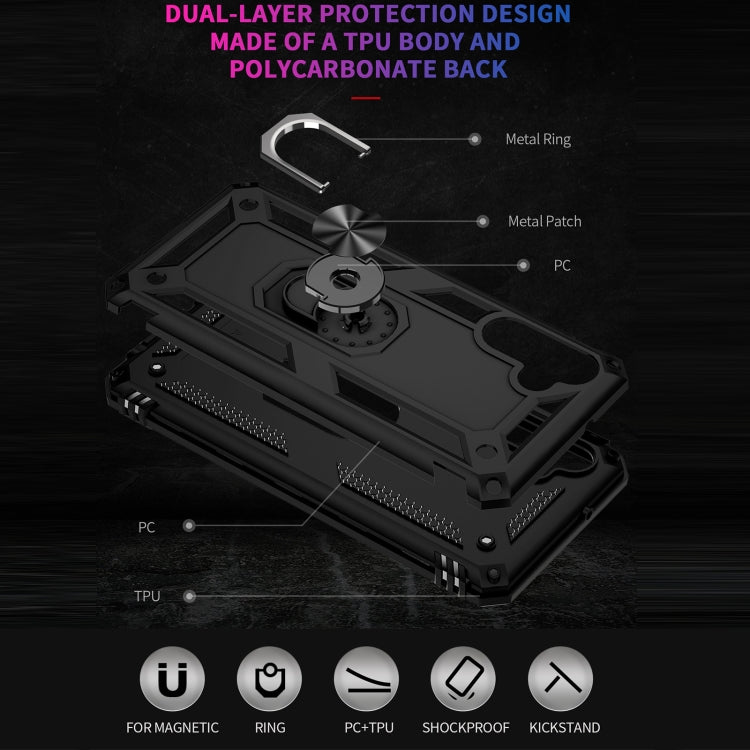 For Samsung Galaxy A13 5G Shockproof TPU + PC Protective Case with 360 Degree Rotating Holder