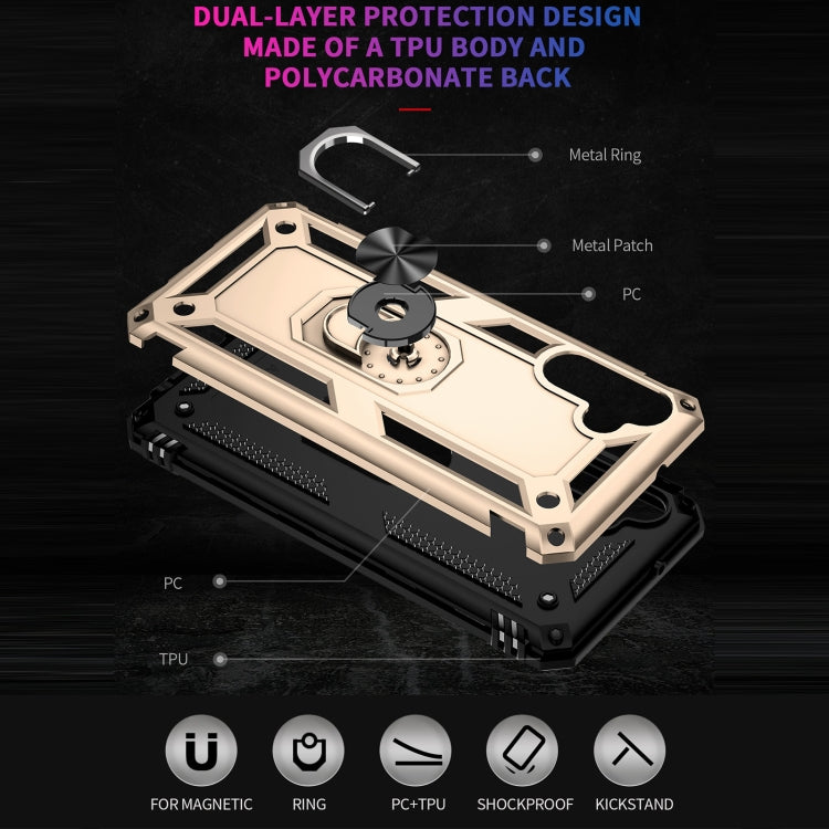 For Samsung Galaxy A13 5G Shockproof TPU + PC Protective Case with 360 Degree Rotating Holder