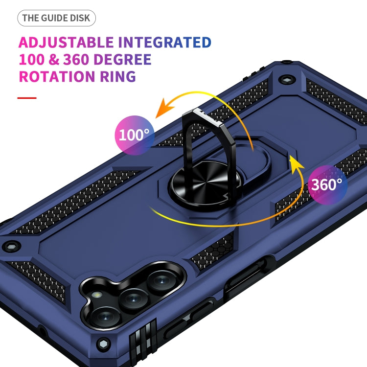 For Samsung Galaxy A13 5G Shockproof TPU + PC Protective Case with 360 Degree Rotating Holder