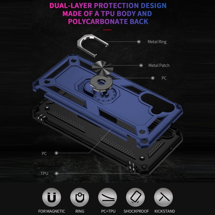 For Samsung Galaxy A13 5G Shockproof TPU + PC Protective Case with 360 Degree Rotating Holder