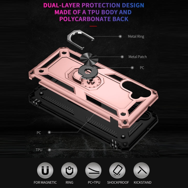 For Samsung Galaxy A13 5G Shockproof TPU + PC Protective Case with 360 Degree Rotating Holder