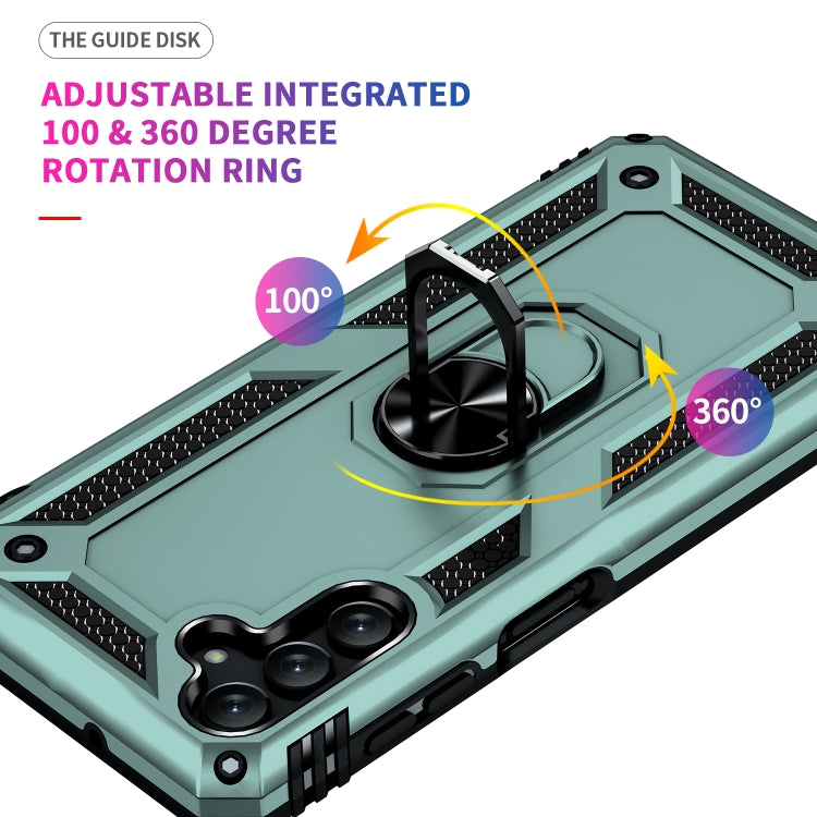 For Samsung Galaxy A13 5G Shockproof TPU + PC Protective Case with 360 Degree Rotating Holder