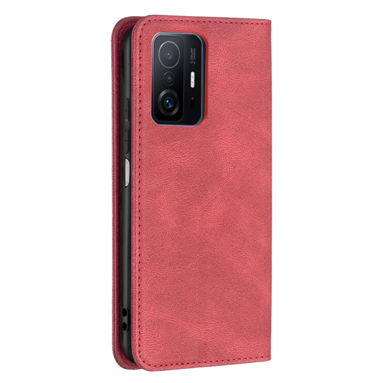 For Xiaomi 11T / 11T Pro Magnetic RFID Blocking Anti-Theft Leather Case with Holder & Card Slots & Wallet