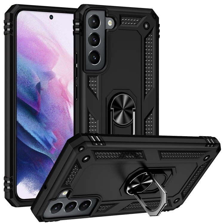 For Samaung Galaxy S22 5G Shockproof TPU + PC Protective Case with 360 Degree Rotating Holder
