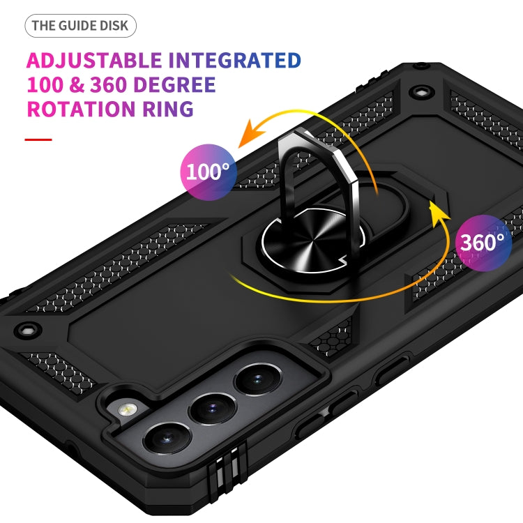 For Samaung Galaxy S22 5G Shockproof TPU + PC Protective Case with 360 Degree Rotating Holder