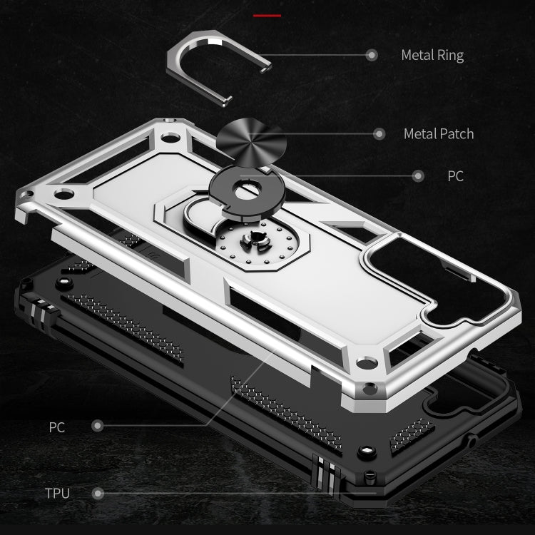 For Samaung Galaxy S22 5G Shockproof TPU + PC Protective Case with 360 Degree Rotating Holder