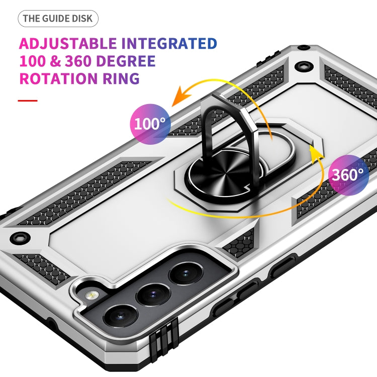 For Samaung Galaxy S22 5G Shockproof TPU + PC Protective Case with 360 Degree Rotating Holder