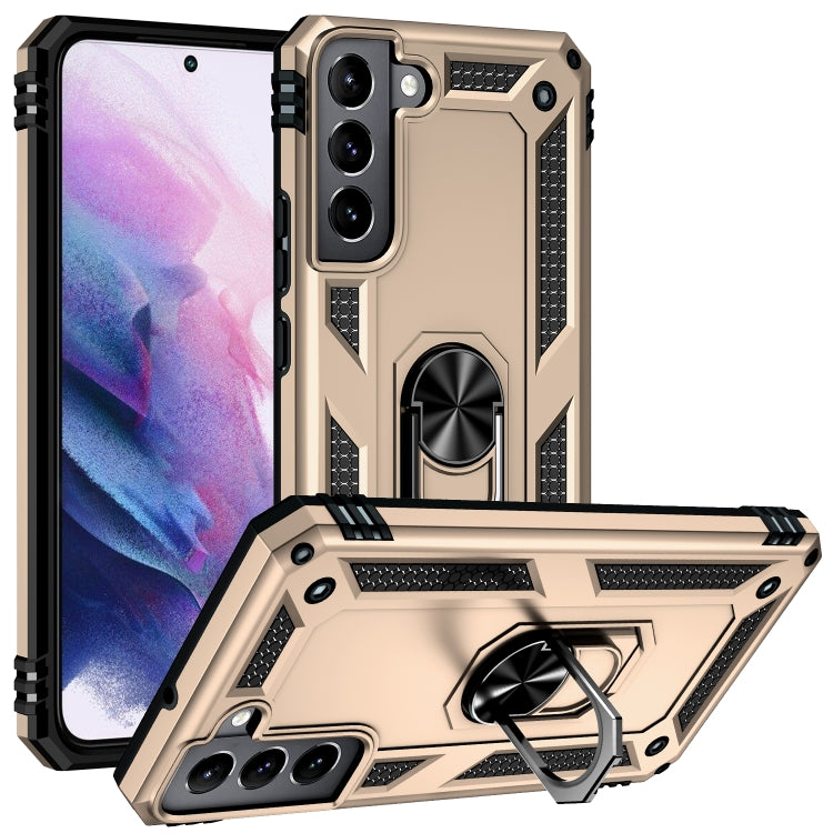 For Samaung Galaxy S22 5G Shockproof TPU + PC Protective Case with 360 Degree Rotating Holder