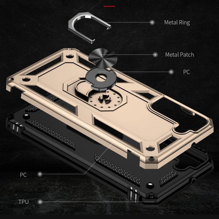 For Samaung Galaxy S22 5G Shockproof TPU + PC Protective Case with 360 Degree Rotating Holder