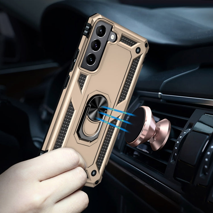 For Samaung Galaxy S22 5G Shockproof TPU + PC Protective Case with 360 Degree Rotating Holder