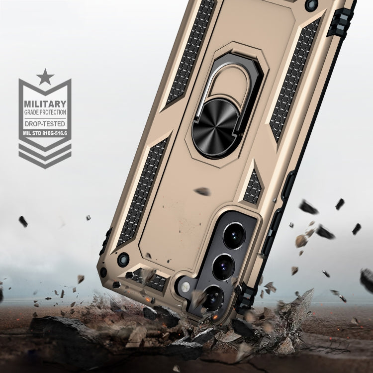 For Samaung Galaxy S22 5G Shockproof TPU + PC Protective Case with 360 Degree Rotating Holder