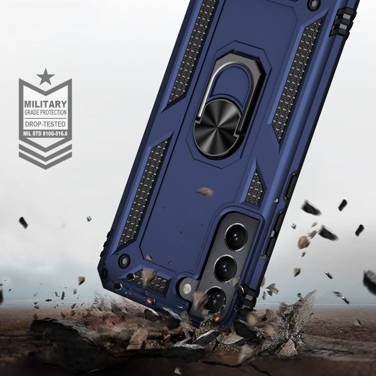 For Samaung Galaxy S22 5G Shockproof TPU + PC Protective Case with 360 Degree Rotating Holder