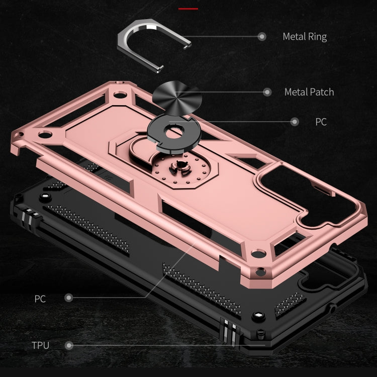 For Samaung Galaxy S22 5G Shockproof TPU + PC Protective Case with 360 Degree Rotating Holder