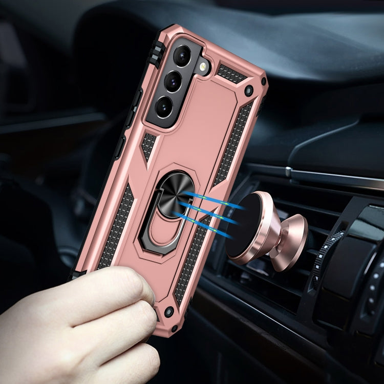For Samaung Galaxy S22 5G Shockproof TPU + PC Protective Case with 360 Degree Rotating Holder