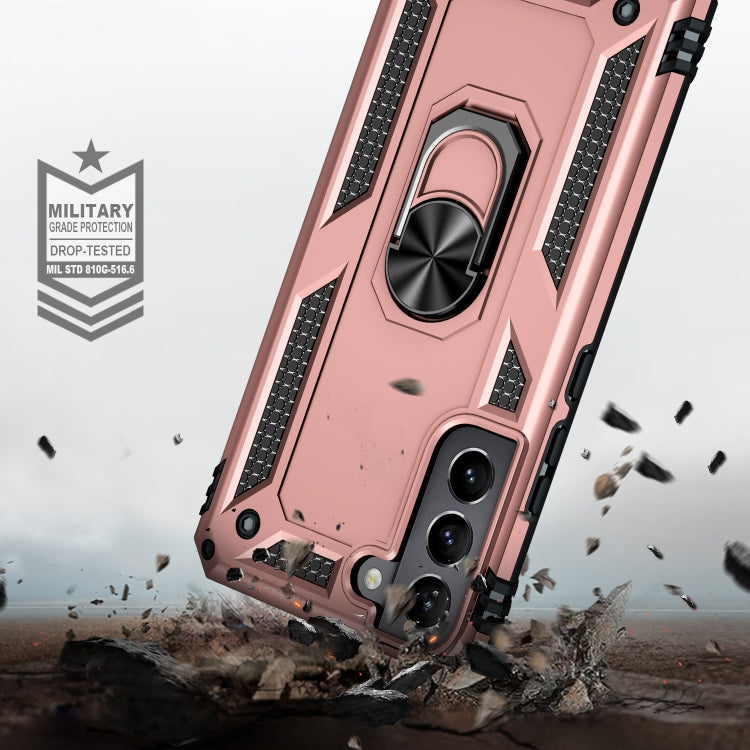 For Samaung Galaxy S22 5G Shockproof TPU + PC Protective Case with 360 Degree Rotating Holder