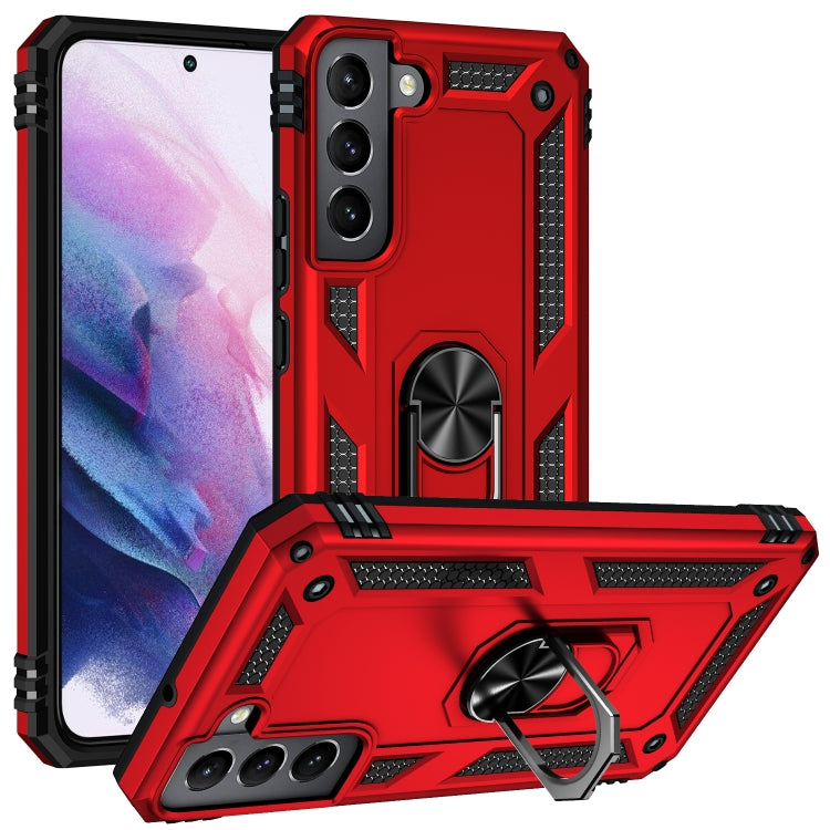 For Samaung Galaxy S22 5G Shockproof TPU + PC Protective Case with 360 Degree Rotating Holder