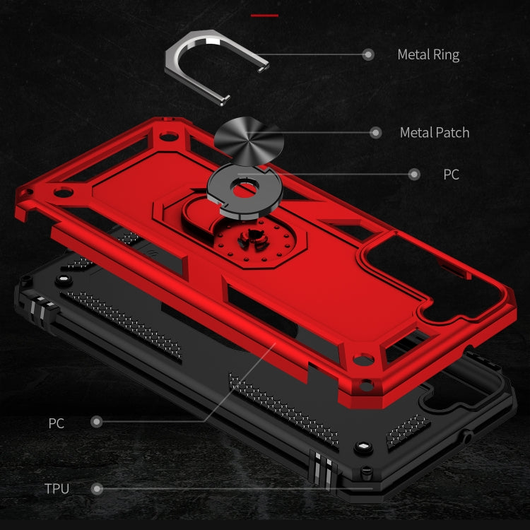 For Samaung Galaxy S22 5G Shockproof TPU + PC Protective Case with 360 Degree Rotating Holder
