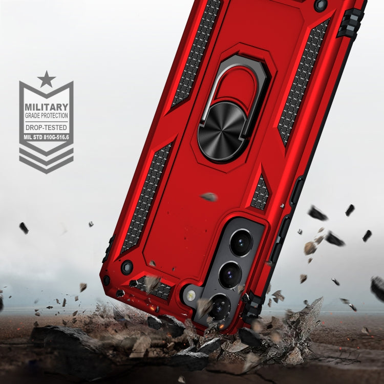 For Samaung Galaxy S22 5G Shockproof TPU + PC Protective Case with 360 Degree Rotating Holder